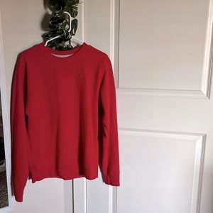 Red Champion Crew Neck Sweater Size Medium